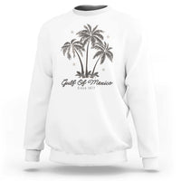 Gulf of Mexico Sweatshirt 1672 Retro Beach Vibe Palm Trees