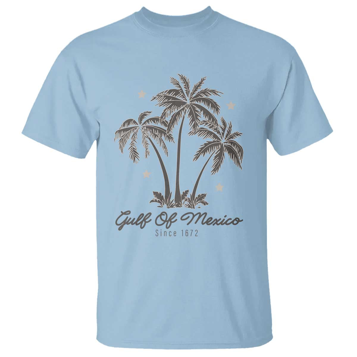 Gulf of Mexico T Shirt 1672 Retro Beach Vibe Palm Trees
