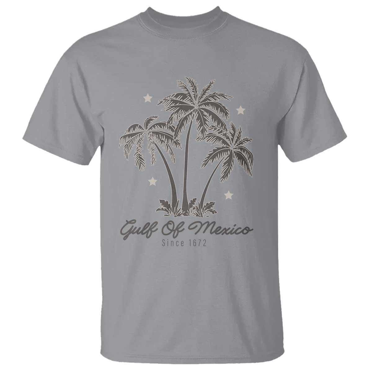 Gulf of Mexico T Shirt 1672 Retro Beach Vibe Palm Trees