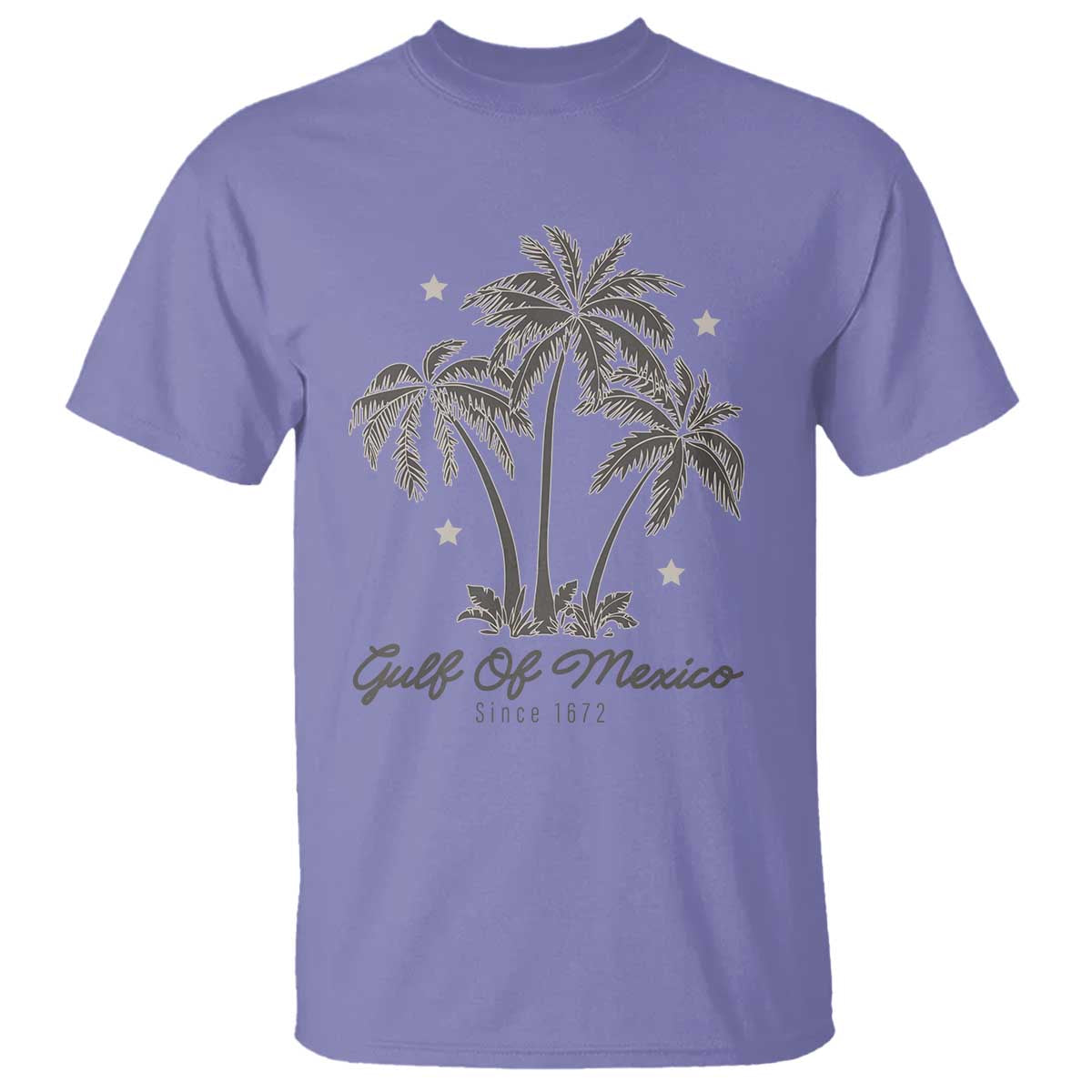 Gulf of Mexico T Shirt 1672 Retro Beach Vibe Palm Trees