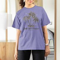 Gulf of Mexico T Shirt For Women 1672 Retro Beach Vibe Palm Trees