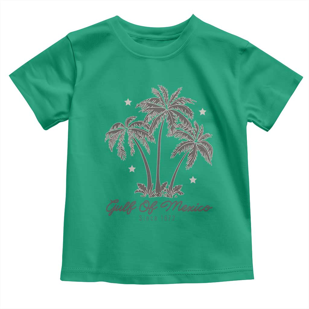 Gulf of Mexico Toddler T Shirt 1672 Retro Beach Vibe Palm Trees