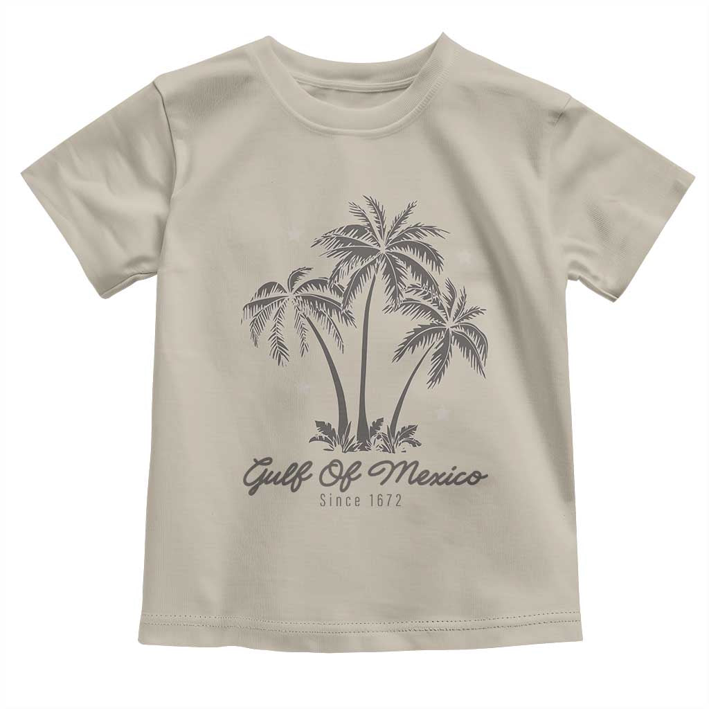Gulf of Mexico Toddler T Shirt 1672 Retro Beach Vibe Palm Trees