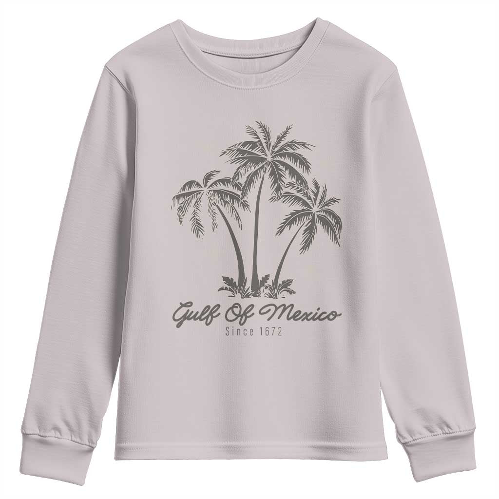 Gulf of Mexico Youth Sweatshirt 1672 Retro Beach Vibe Palm Trees