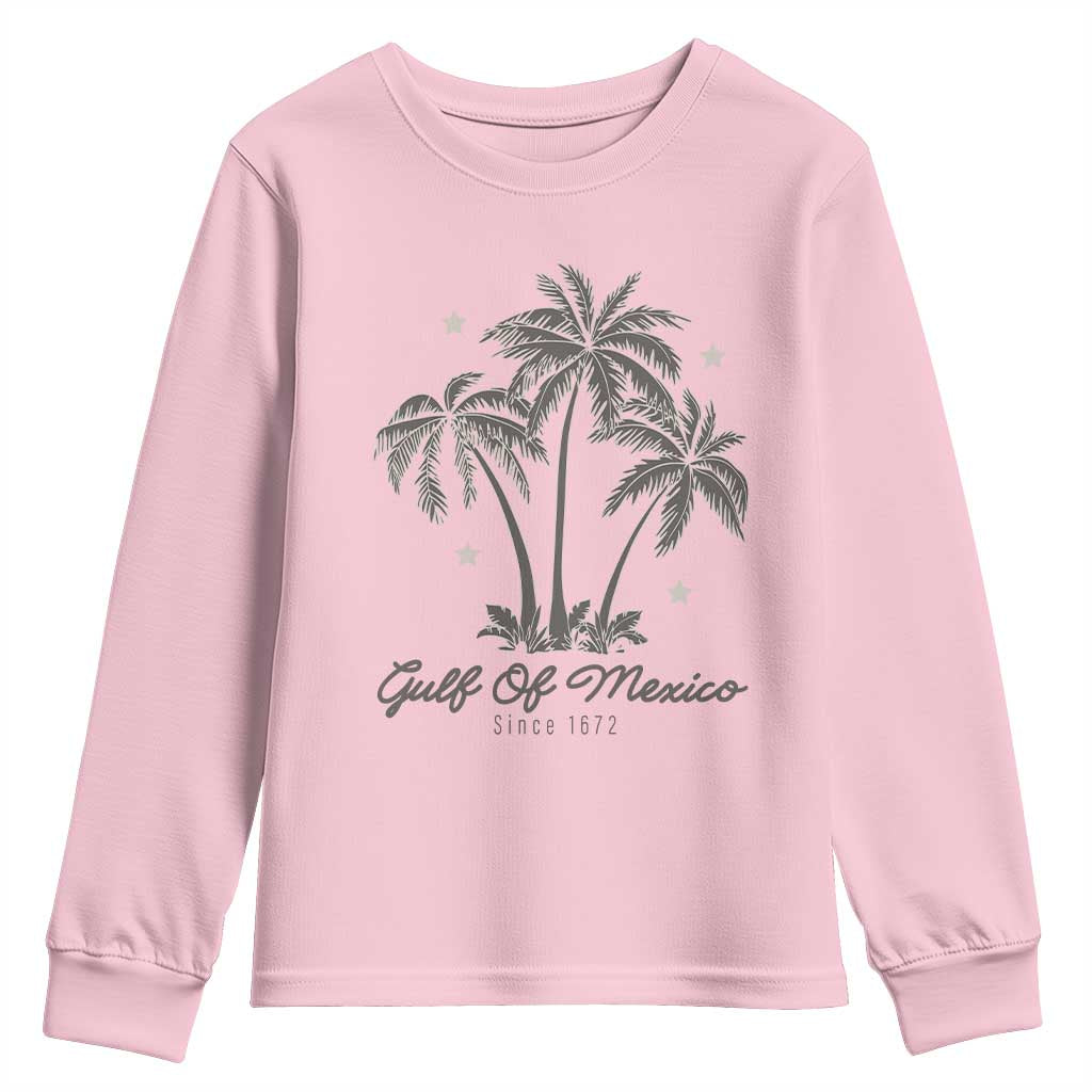 Gulf of Mexico Youth Sweatshirt 1672 Retro Beach Vibe Palm Trees