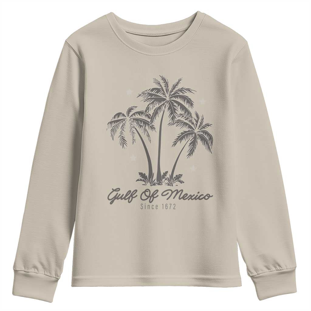 Gulf of Mexico Youth Sweatshirt 1672 Retro Beach Vibe Palm Trees