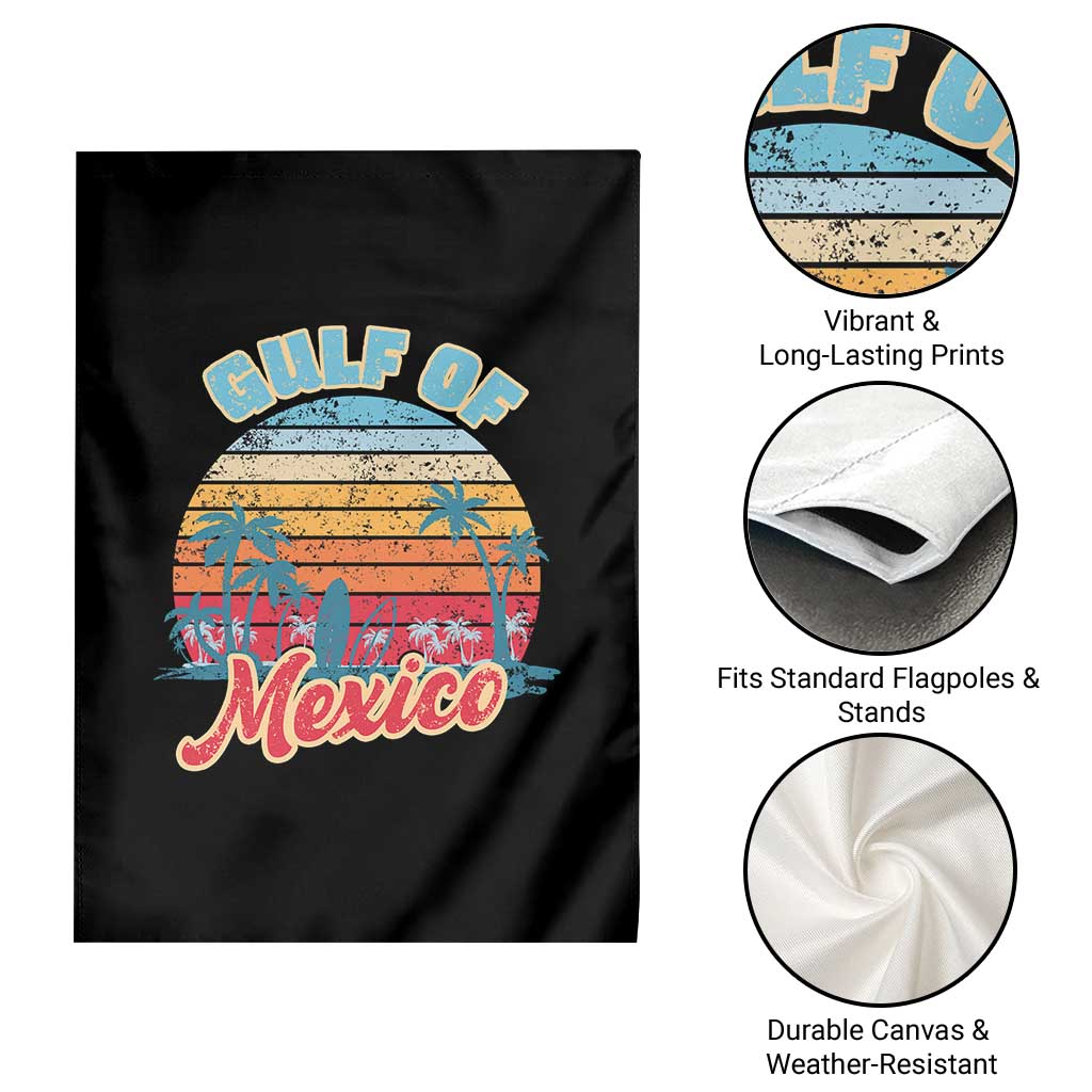 Gulf of Mexico Garden Flag Retro Vintage Beach - Wonder Print Shop