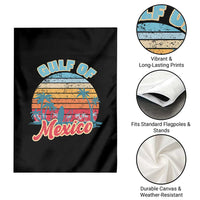 Gulf of Mexico Garden Flag Retro Vintage Beach - Wonder Print Shop