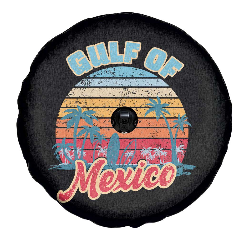 Gulf of Mexico Spare Tire Cover Retro Vintage Beach - Wonder Print Shop
