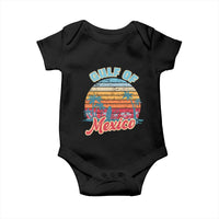 Gulf of Mexico Baby Onesie Retro Vintage Beach - Wonder Print Shop