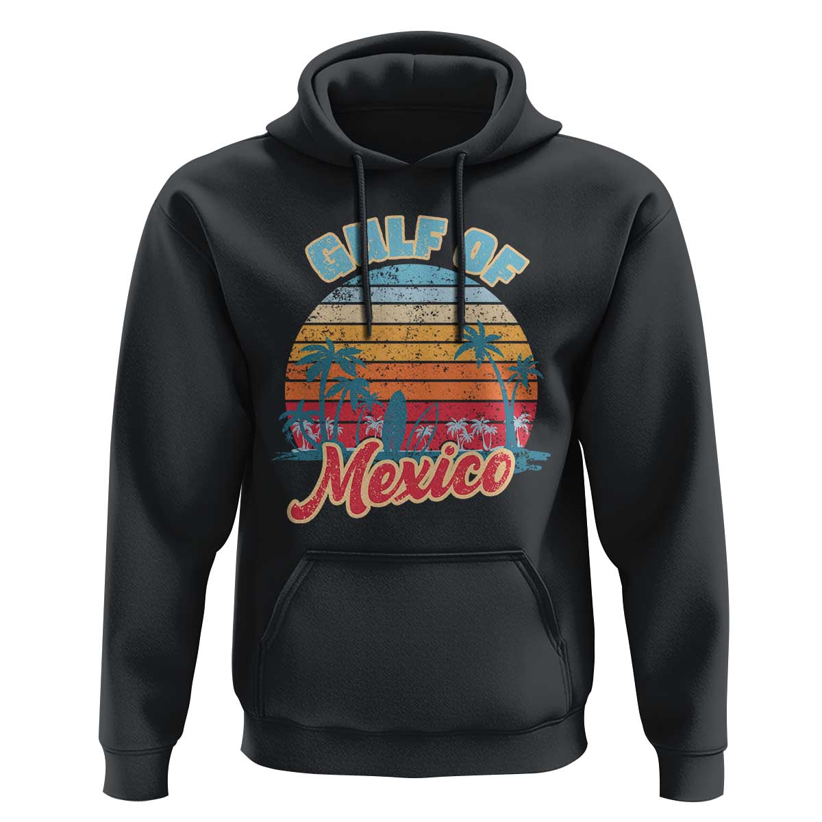 Gulf of Mexico Hoodie Retro Vintage Beach - Wonder Print Shop