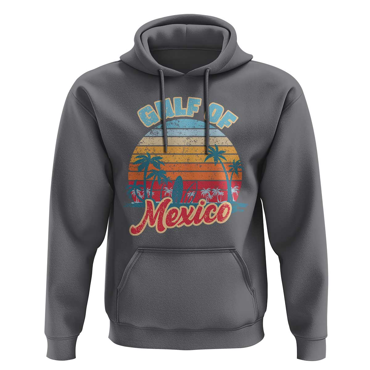 Gulf of Mexico Hoodie Retro Vintage Beach - Wonder Print Shop
