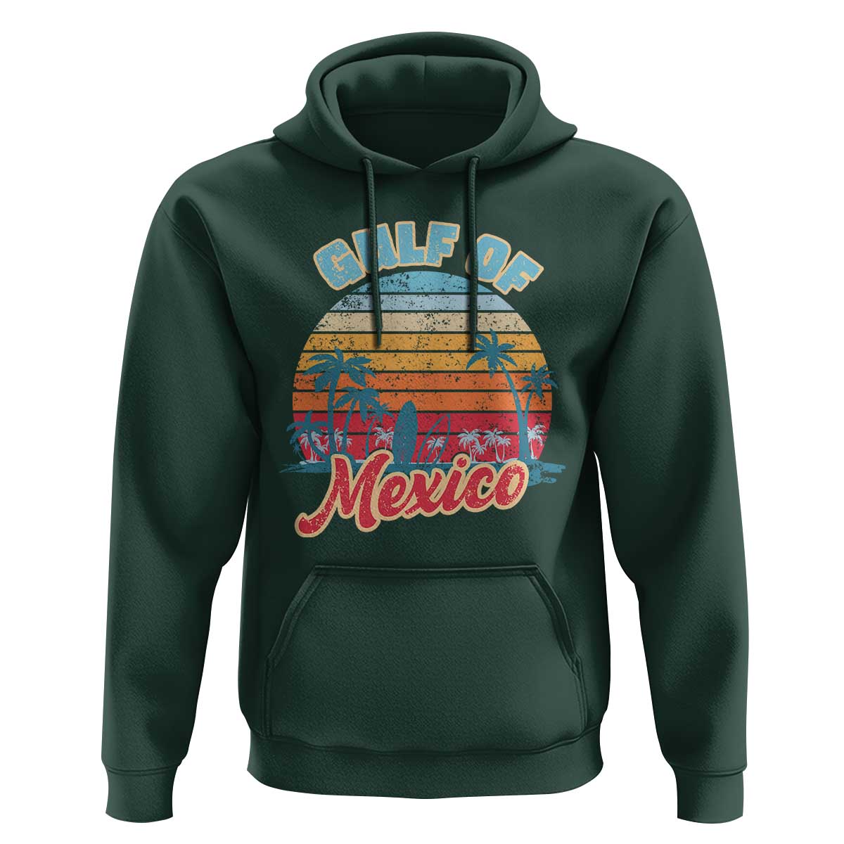 Gulf of Mexico Hoodie Retro Vintage Beach - Wonder Print Shop