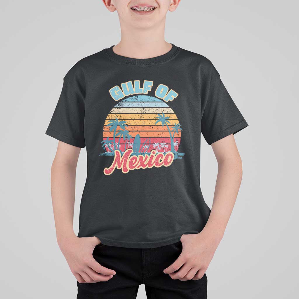 Gulf of Mexico T Shirt For Kid Retro Vintage Beach - Wonder Print Shop