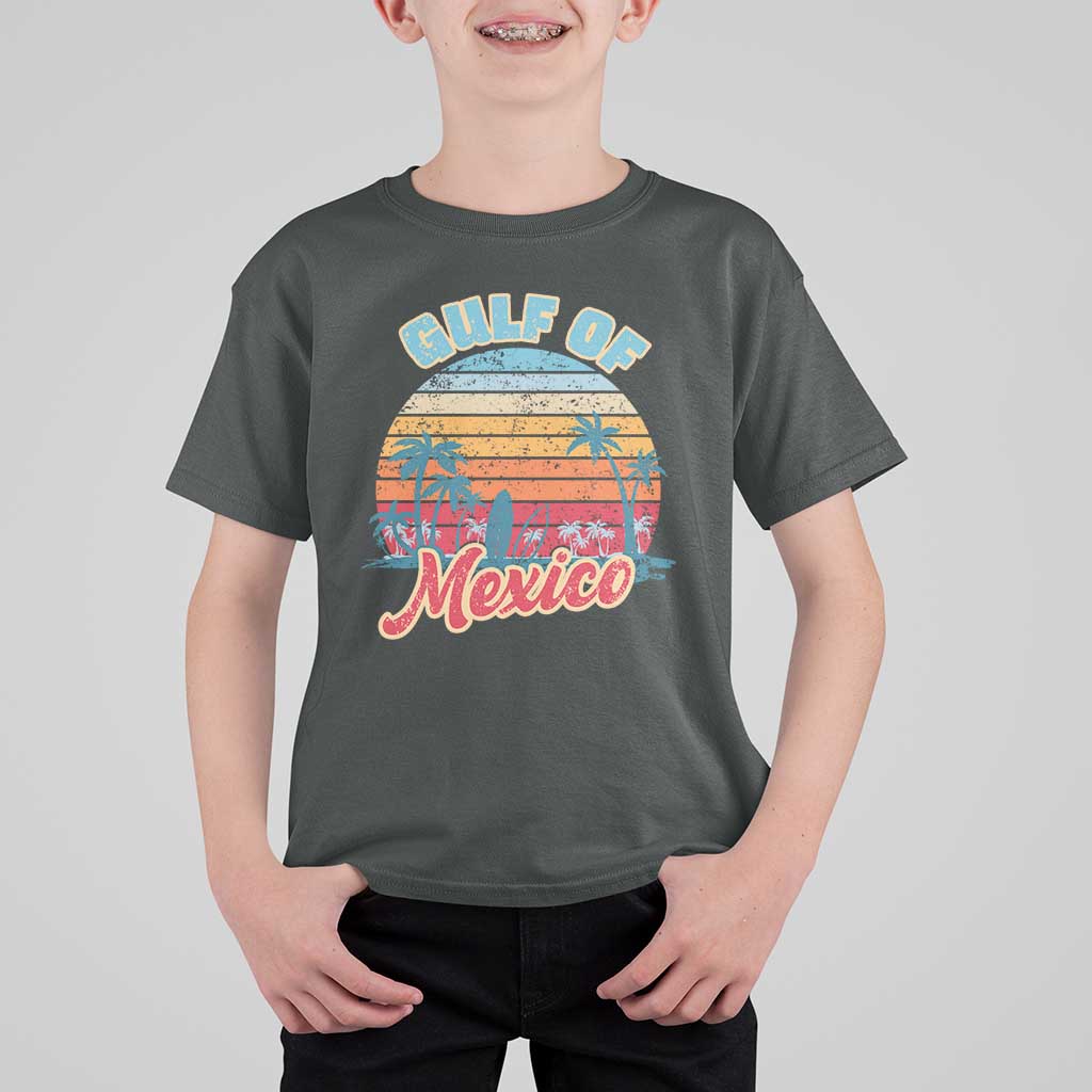 Gulf of Mexico T Shirt For Kid Retro Vintage Beach - Wonder Print Shop