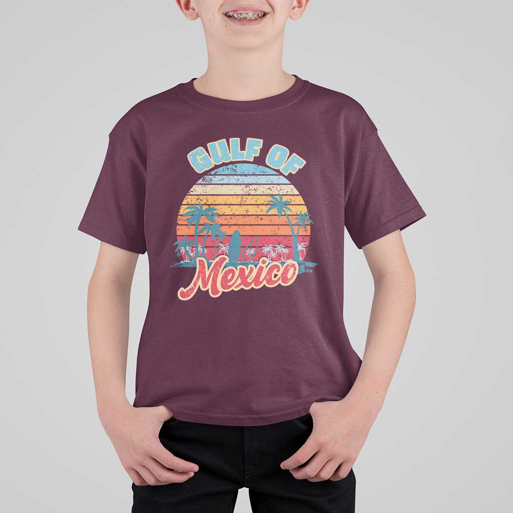 Gulf of Mexico T Shirt For Kid Retro Vintage Beach - Wonder Print Shop