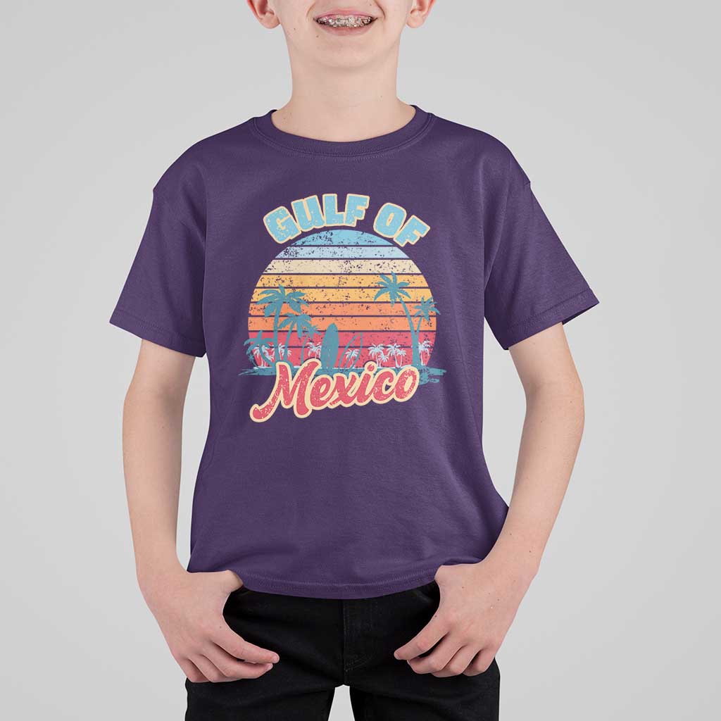 Gulf of Mexico T Shirt For Kid Retro Vintage Beach - Wonder Print Shop