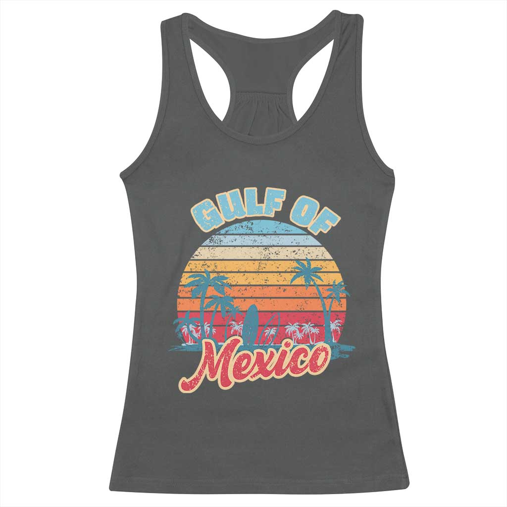 Gulf of Mexico Racerback Tank Top Retro Vintage Beach - Wonder Print Shop