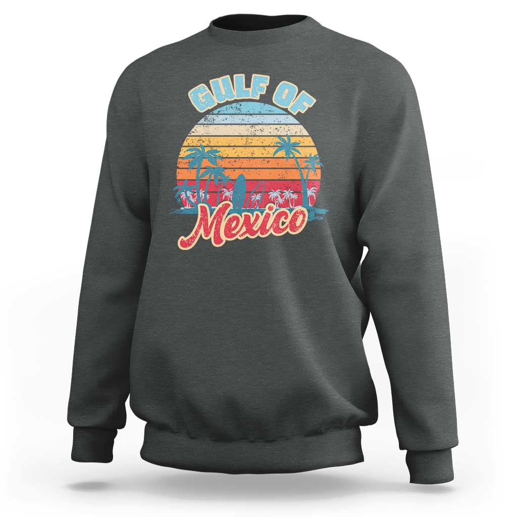 Gulf of Mexico Sweatshirt Retro Vintage Beach - Wonder Print Shop