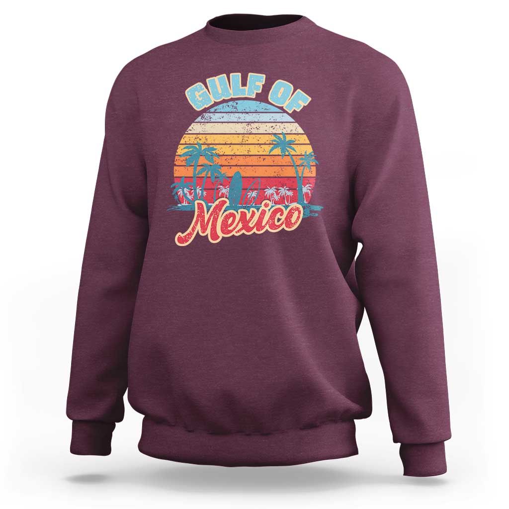 Gulf of Mexico Sweatshirt Retro Vintage Beach - Wonder Print Shop