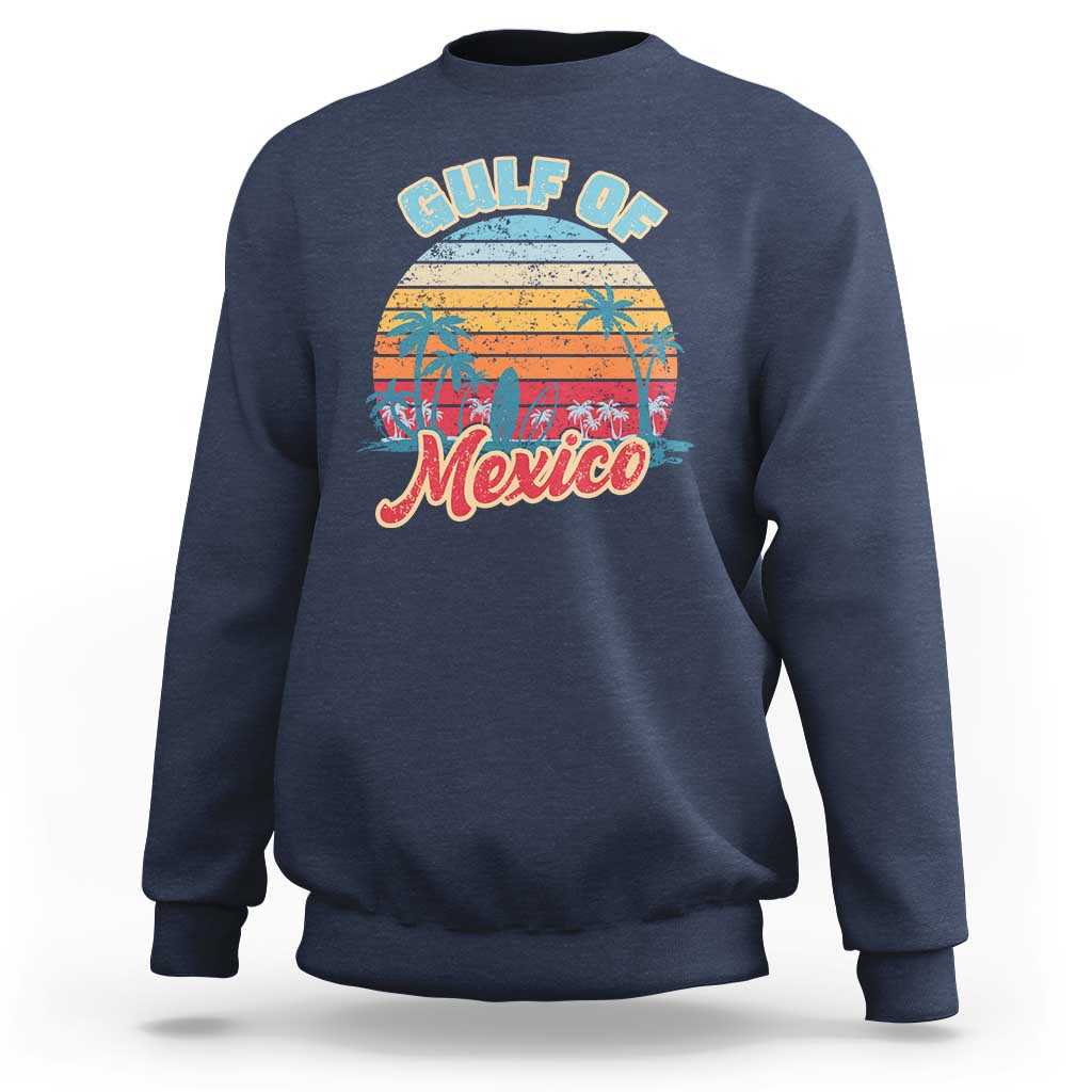 Gulf of Mexico Sweatshirt Retro Vintage Beach - Wonder Print Shop