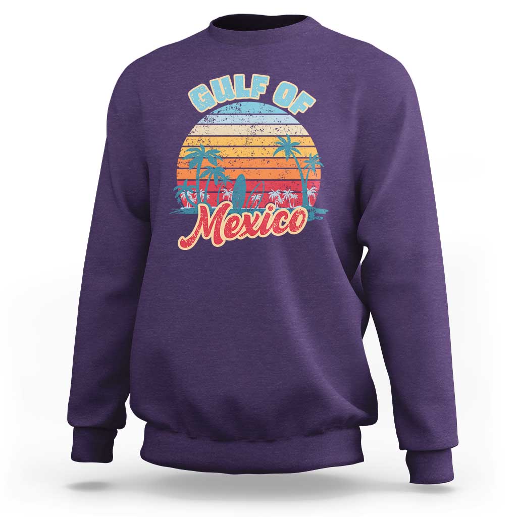 Gulf of Mexico Sweatshirt Retro Vintage Beach - Wonder Print Shop