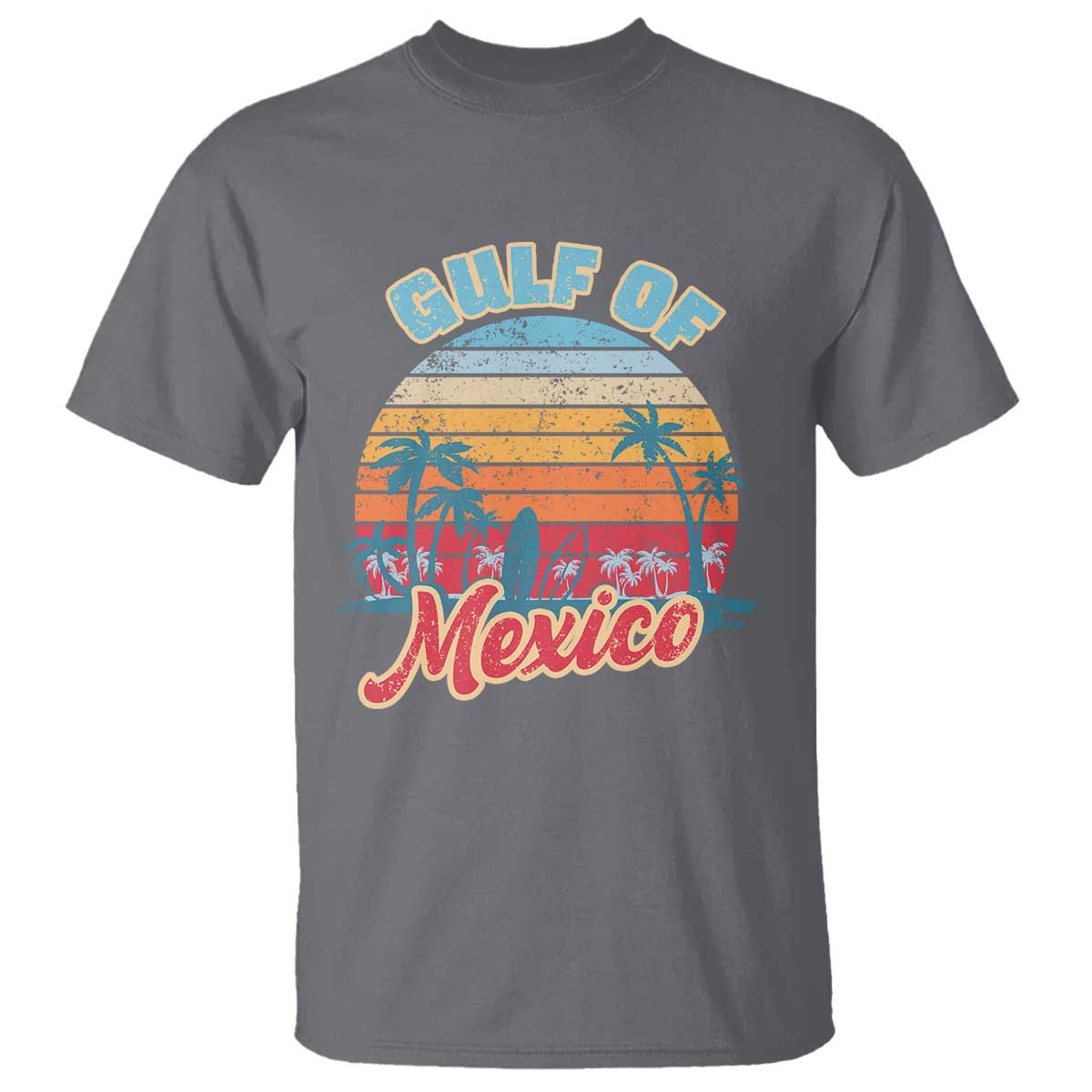 Gulf of Mexico T Shirt Retro Vintage Beach - Wonder Print Shop
