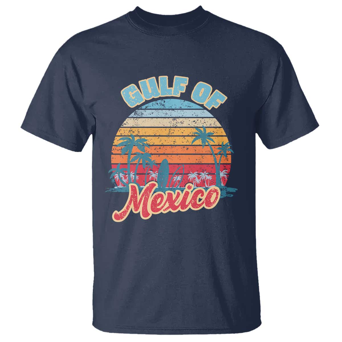 Gulf of Mexico T Shirt Retro Vintage Beach - Wonder Print Shop