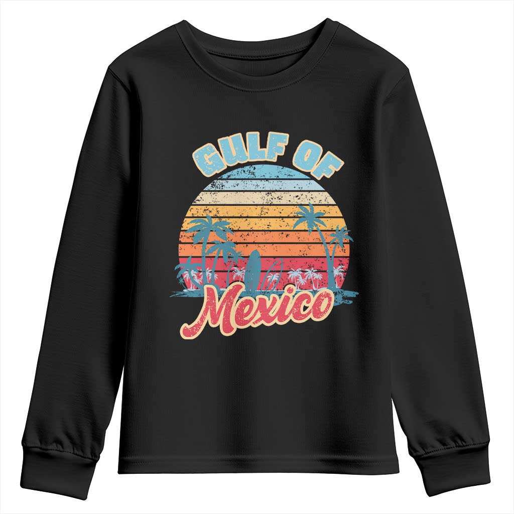 Gulf of Mexico Youth Sweatshirt Retro Vintage Beach - Wonder Print Shop