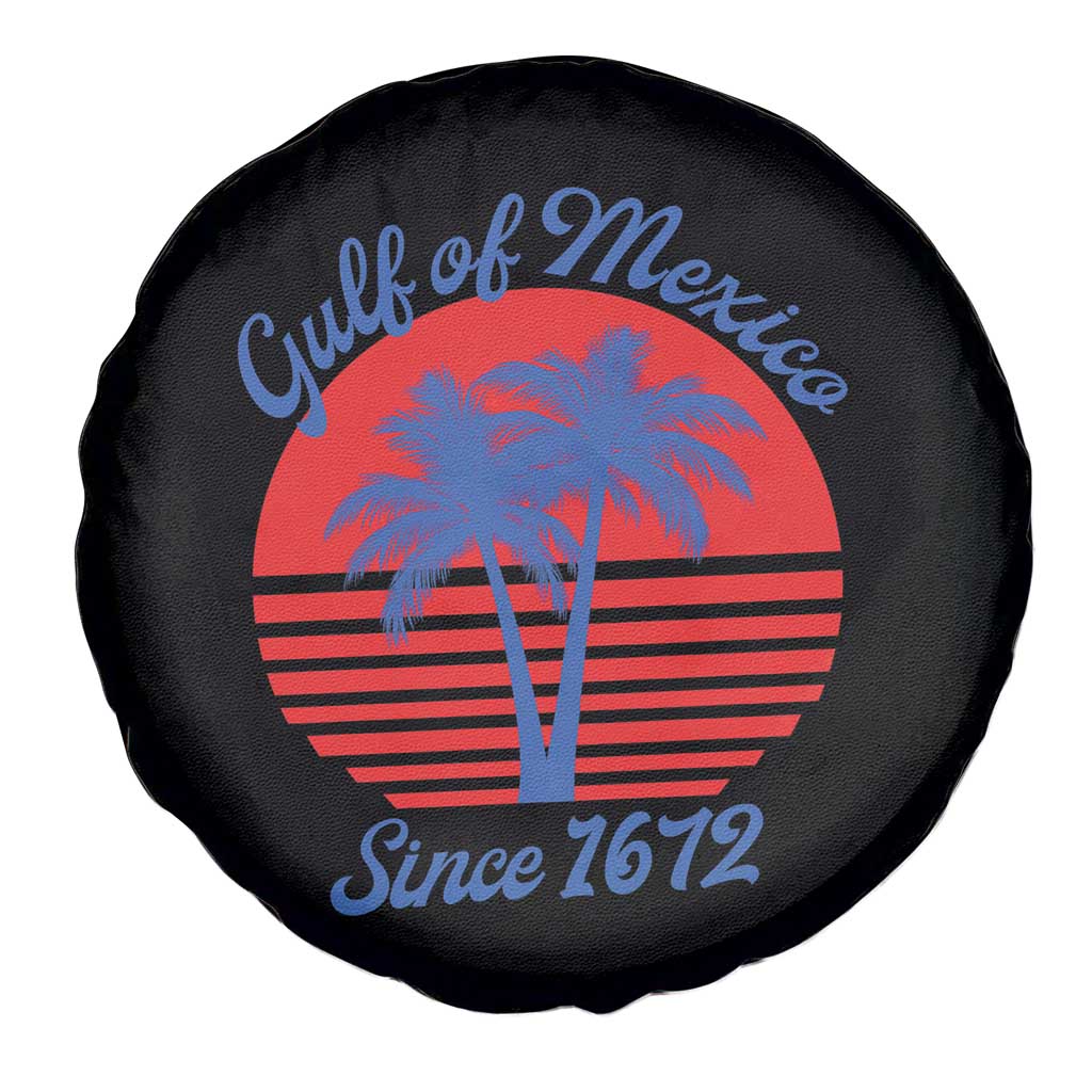 Gulf of Mexico Spare Tire Cover Since 1672 Retro Vintage 70s