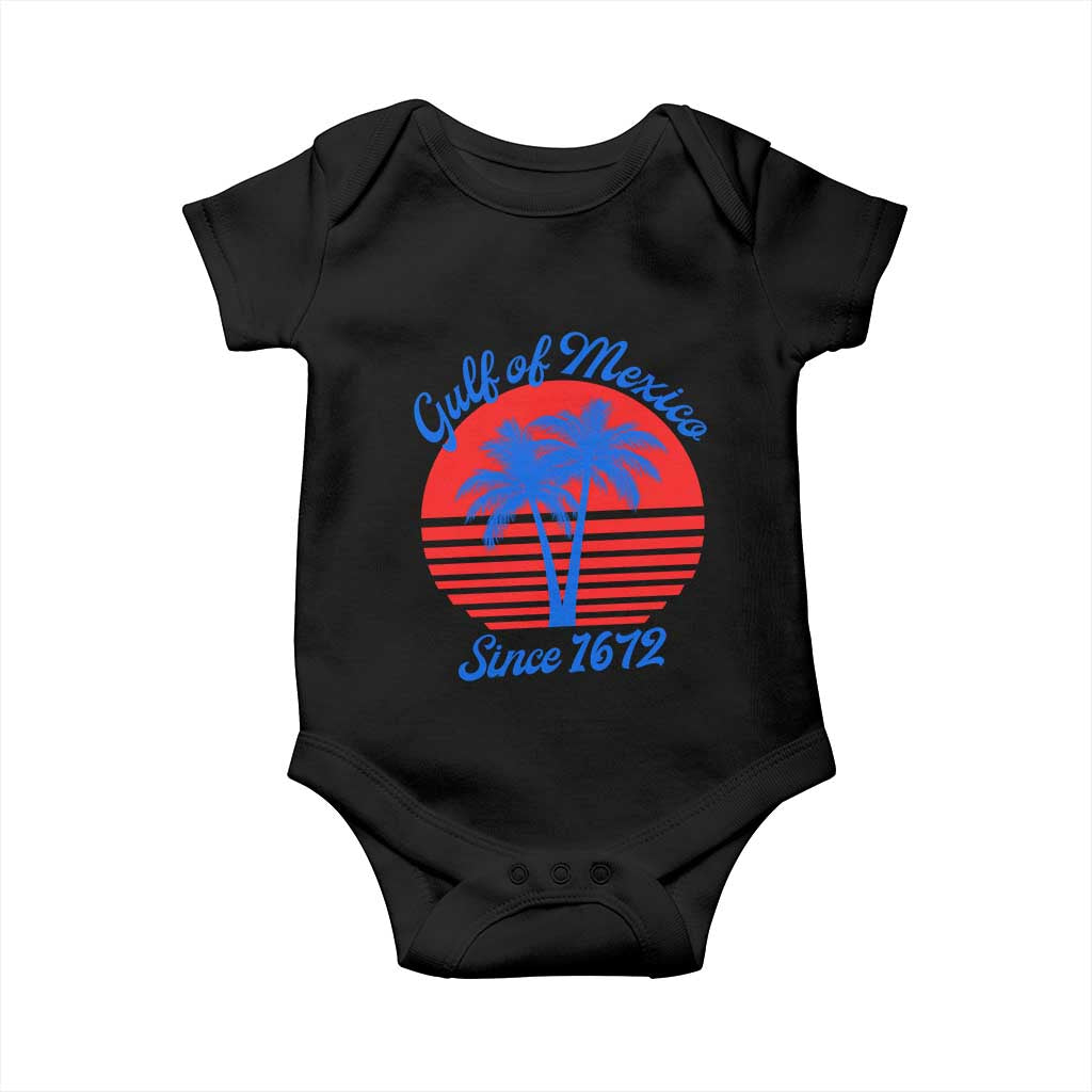 Gulf of Mexico Baby Onesie Since 1672 Retro Vintage 70s