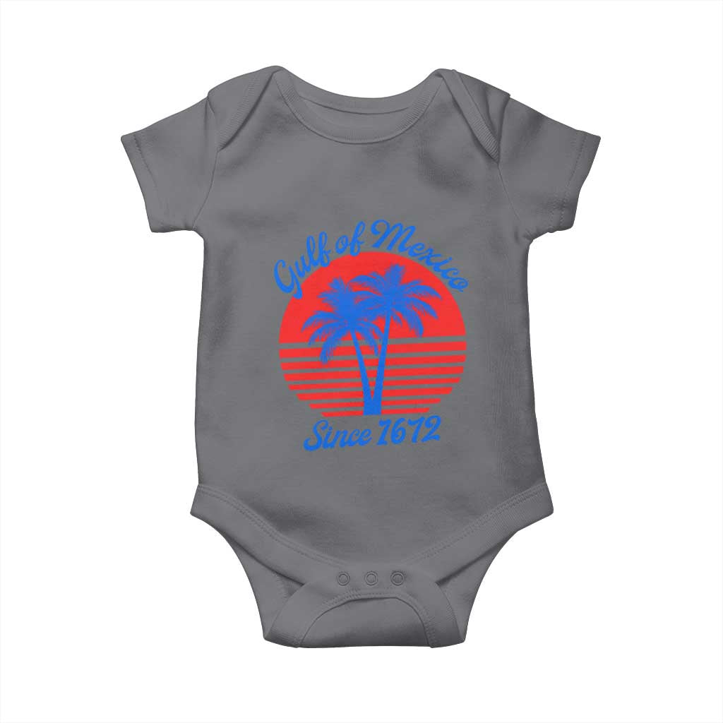 Gulf of Mexico Baby Onesie Since 1672 Retro Vintage 70s
