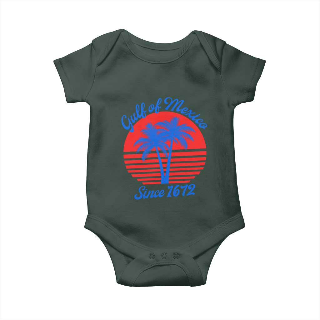 Gulf of Mexico Baby Onesie Since 1672 Retro Vintage 70s