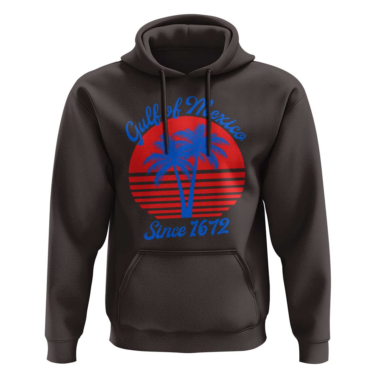 Gulf of Mexico Hoodie Since 1672 Retro Vintage 70s