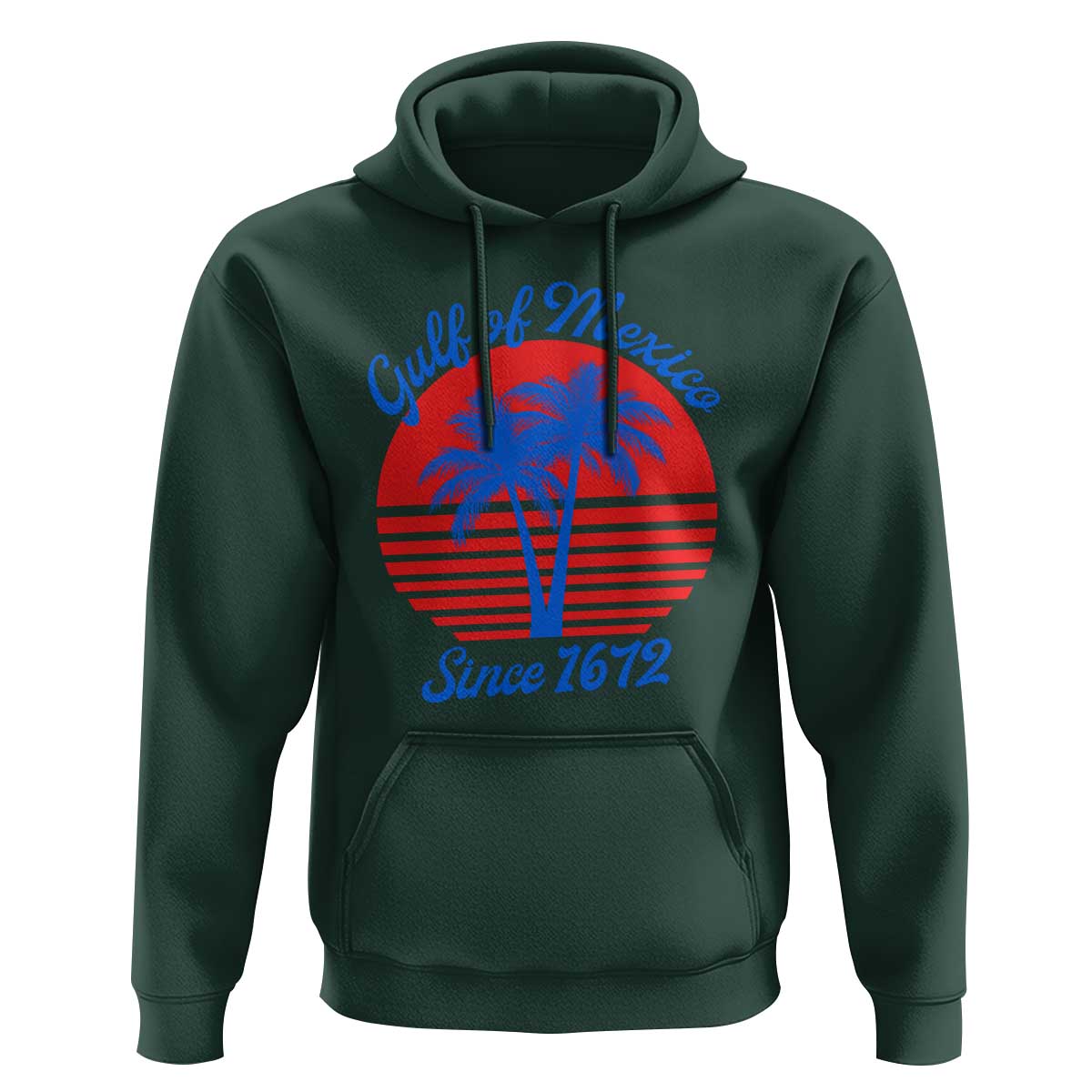 Gulf of Mexico Hoodie Since 1672 Retro Vintage 70s
