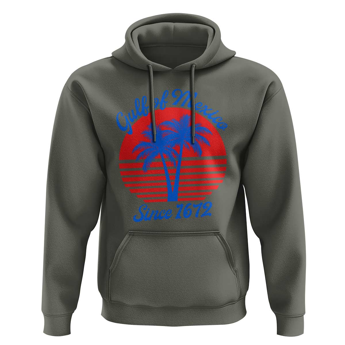 Gulf of Mexico Hoodie Since 1672 Retro Vintage 70s