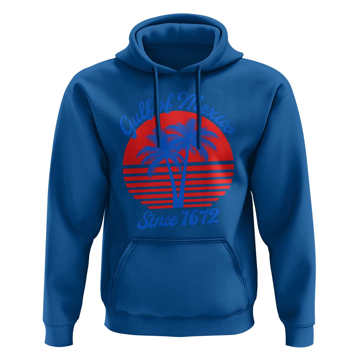 Gulf of Mexico Hoodie Since 1672 Retro Vintage 70s