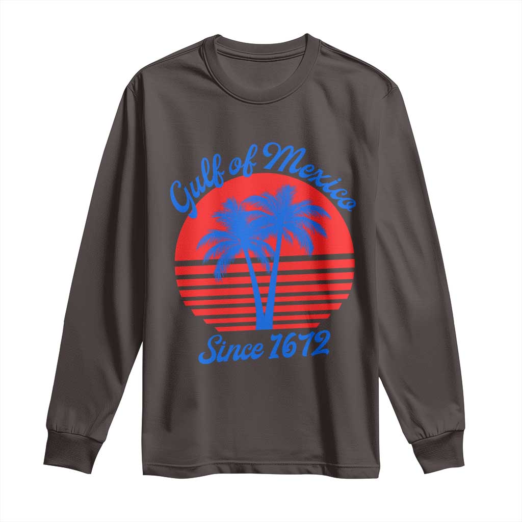 Gulf of Mexico Long Sleeve Shirt Since 1672 Retro Vintage 70s