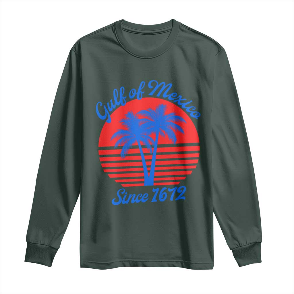 Gulf of Mexico Long Sleeve Shirt Since 1672 Retro Vintage 70s