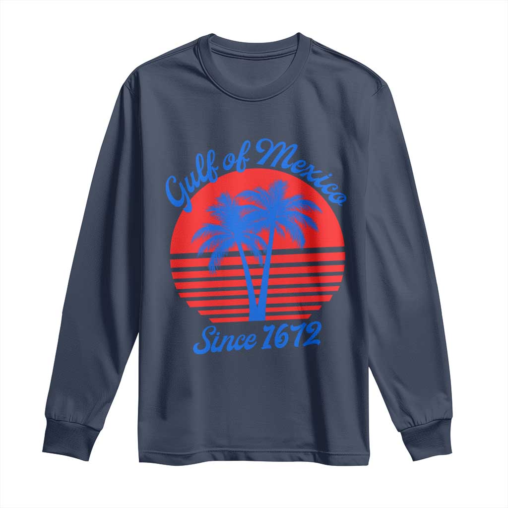 Gulf of Mexico Long Sleeve Shirt Since 1672 Retro Vintage 70s