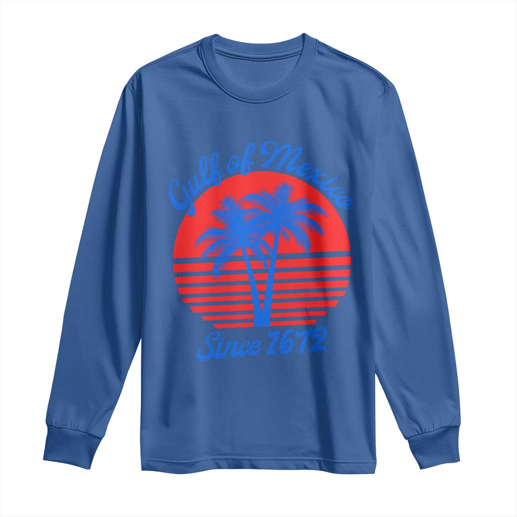 Gulf of Mexico Long Sleeve Shirt Since 1672 Retro Vintage 70s