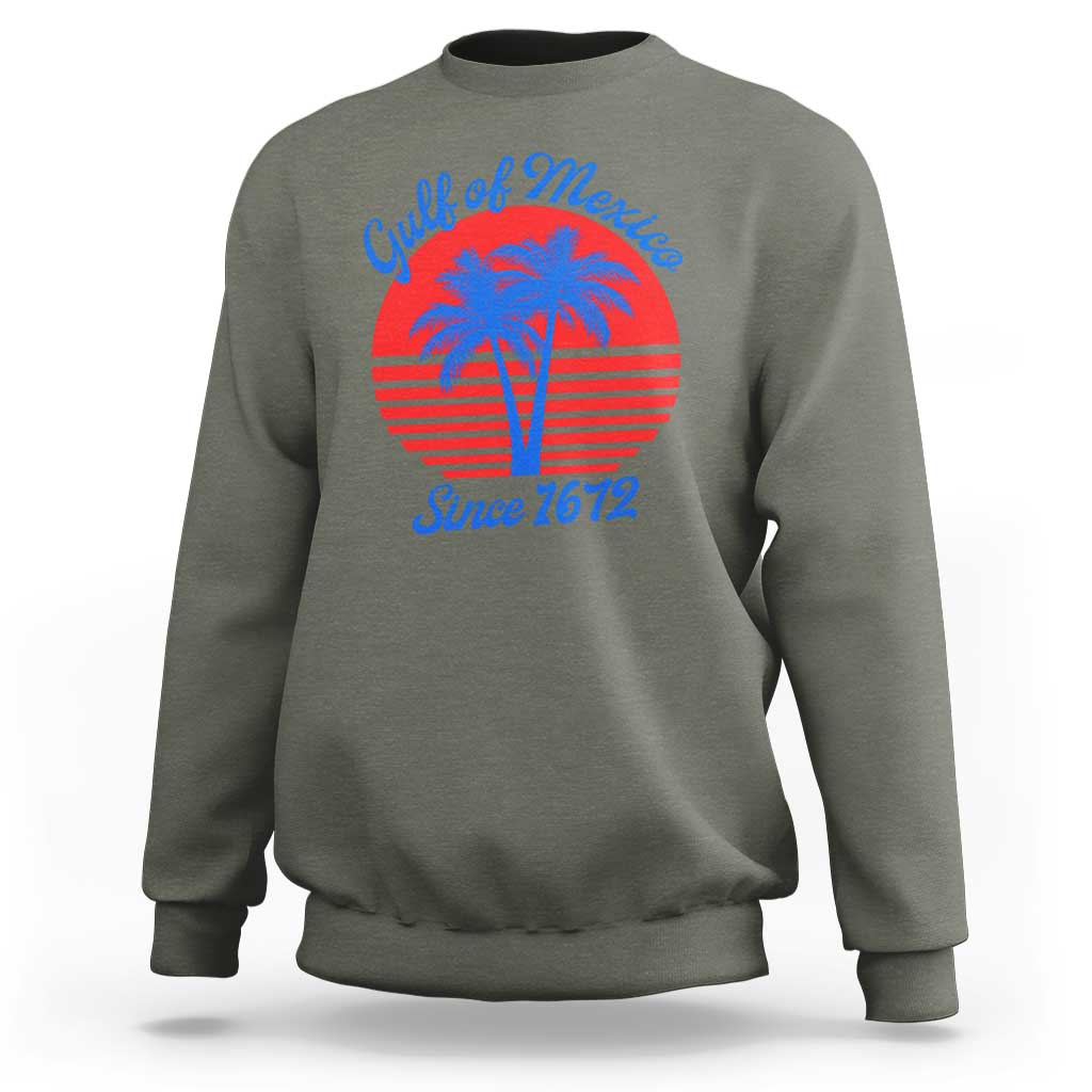 Gulf of Mexico Sweatshirt Since 1672 Retro Vintage 70s