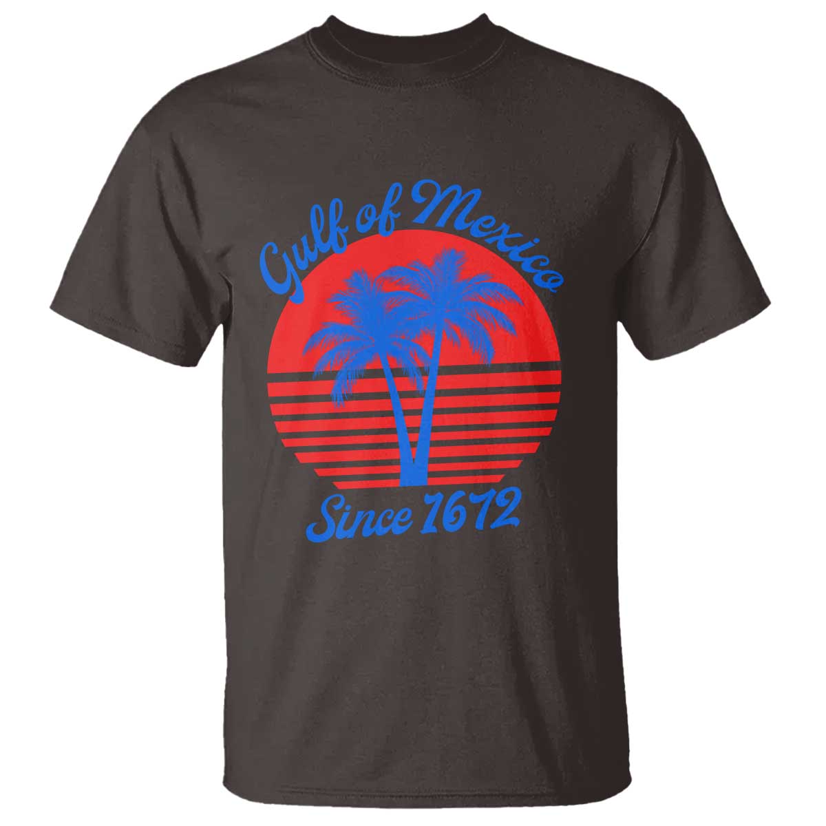 Gulf of Mexico T Shirt Since 1672 Retro Vintage 70s