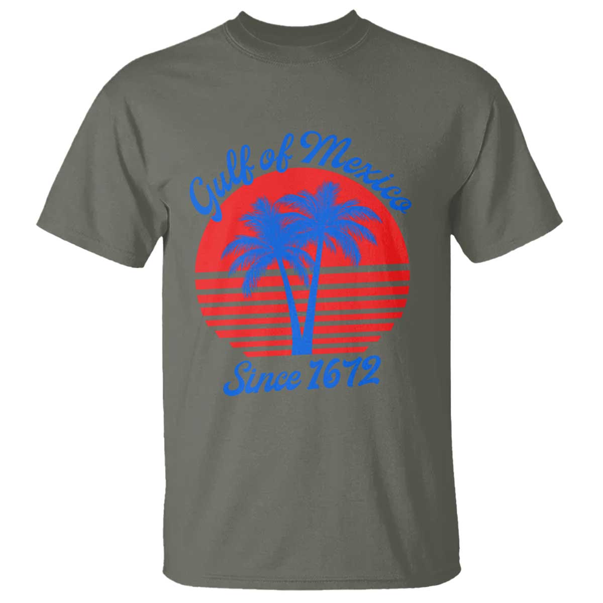 Gulf of Mexico T Shirt Since 1672 Retro Vintage 70s