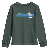 Gulf of Mexico Youth Sweatshirt Vintage 80s Palm Trees Sunset