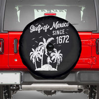 Gulf of Mexico Spare Tire Cover Since 1672 Palm Trees Beach