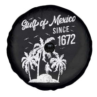 Gulf of Mexico Spare Tire Cover Since 1672 Palm Trees Beach