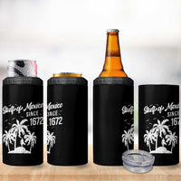 Gulf of Mexico 4 in 1 Can Cooler Tumbler Since 1672 Palm Trees Beach