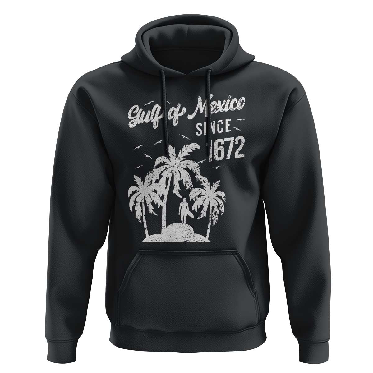 Gulf of Mexico Hoodie Since 1672 Palm Trees Beach
