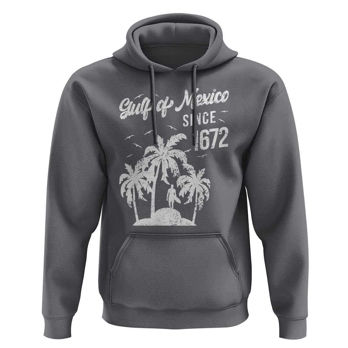 Gulf of Mexico Hoodie Since 1672 Palm Trees Beach